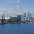 Canary Wharf from Royal Victoria Dock