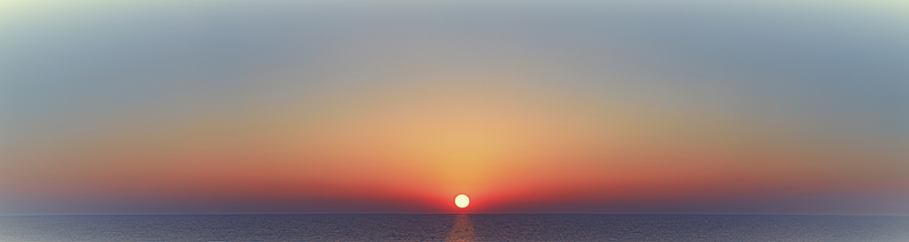 Sunset over the Med